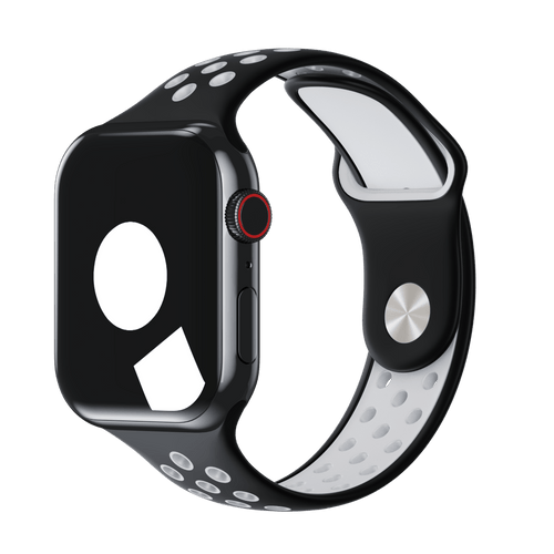 Black/White Sport Band Active for Apple Watch iSTRAP