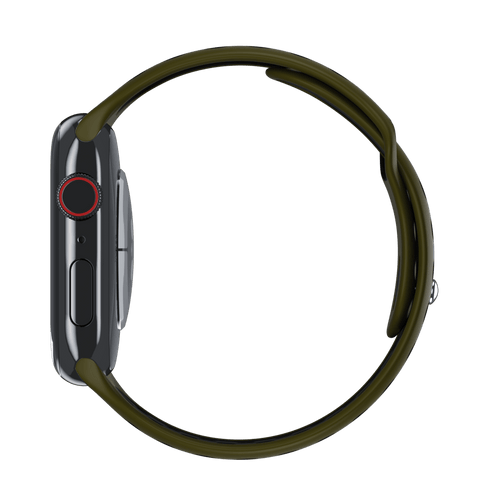 Olive Flak/Black Sport Band Active for Apple Watch iSTRAP