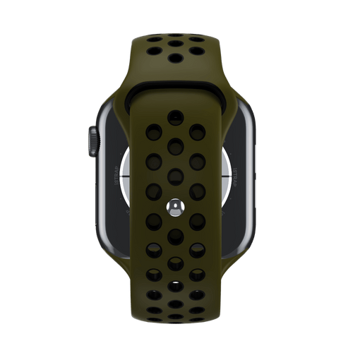 Olive Flak/Black Sport Band Active for Apple Watch iSTRAP