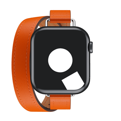 Orange Attelage Double Tour for Apple Watch iSTRAP