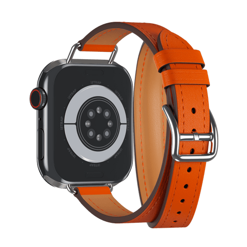 Orange Attelage Double Tour for Apple Watch iSTRAP
