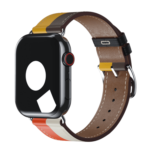 Orange/Blanc Single Tour for Apple Watch iSTRAP