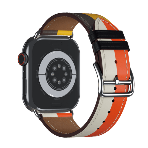 Orange/Blanc Single Tour for Apple Watch iSTRAP