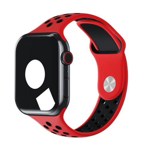 Red/Black Sport Band Active for Apple Watch iSTRAP