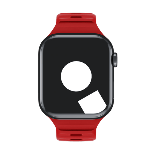 Red Sport Band Groove for Apple Watch iSTRAP