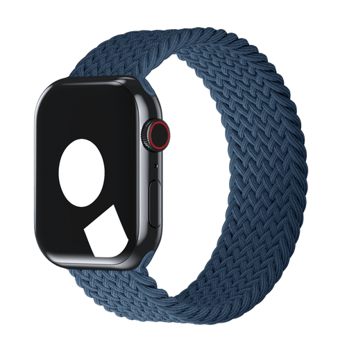 Storm Blue Braided Solo Loop for Apple Watch iSTRAP