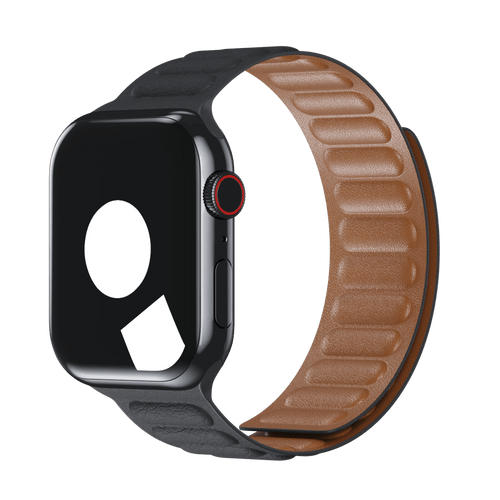 Storm Grey Leather Link for Apple Watch iSTRAP