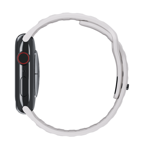 White Sport Band Groove for Apple Watch iSTRAP