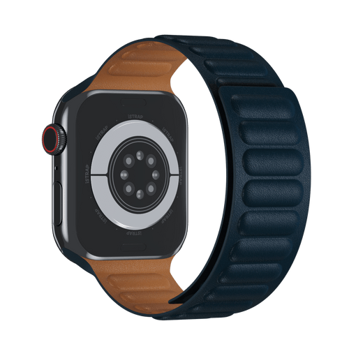 Abyss Blue Leather Link for Apple Watch iSTRAP