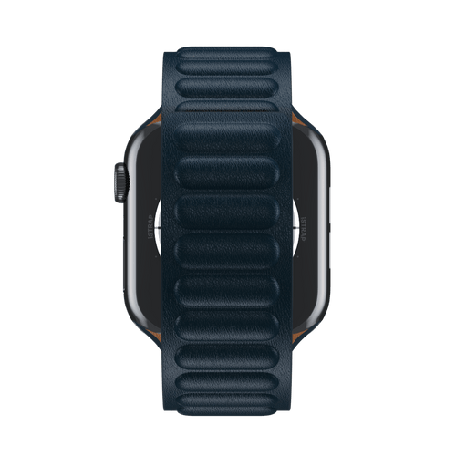 Abyss Blue Leather Link for Apple Watch iSTRAP