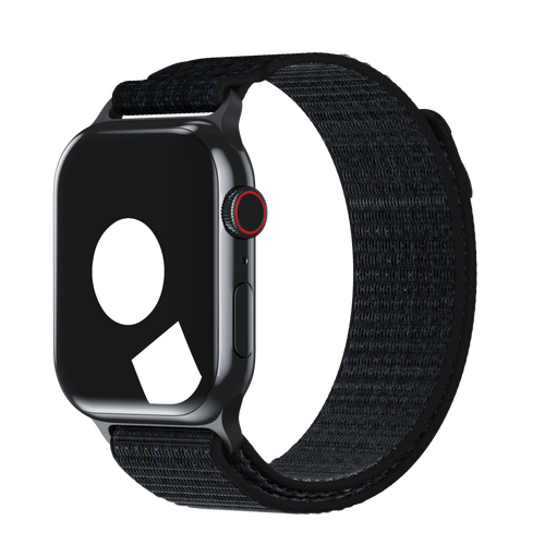 Black/Blue Sport Loop Active for Apple Watch