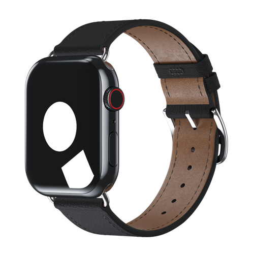 Black Epsom Single Tour for Apple Watch