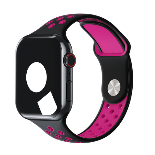 Black/Pink Blast Sport Band Active for Apple Watch