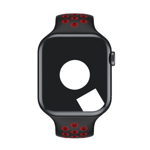 Black/Red Sport Band Active for Apple Watch