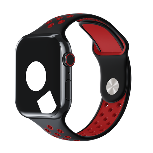 Black/Red Sport Band Active for Apple Watch