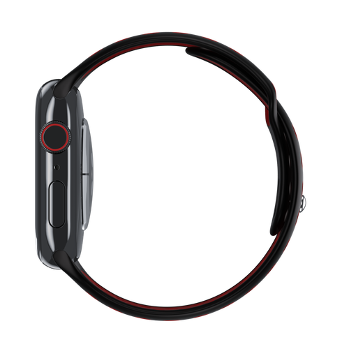 Black/Red Sport Band Active for Apple Watch