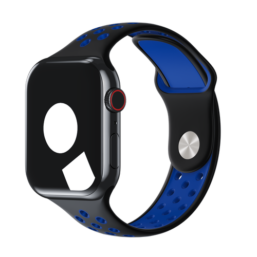 Black/Royal Blue Sport Band Active for Apple Watch