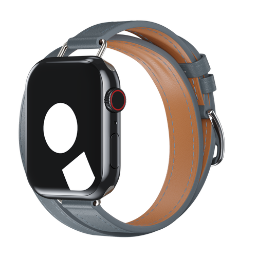 Bleu Lin Attelage Double Tour for Apple Watch