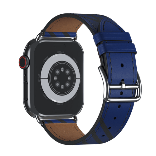 Bleu Saphir/Noir Single Tour for Apple Watch iSTRAP