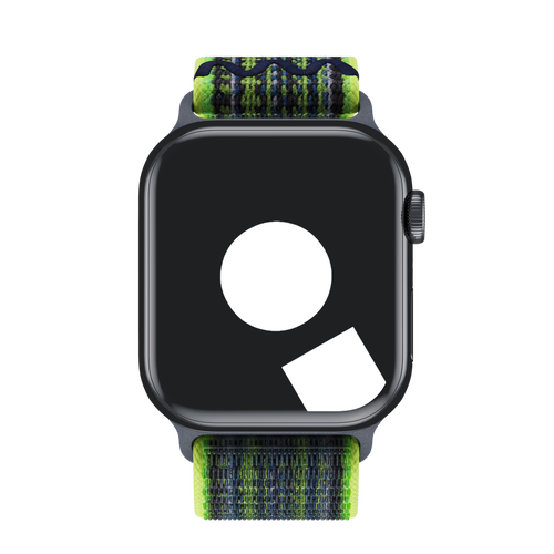 Bright Green/Blue Sport Loop Active for Apple Watch