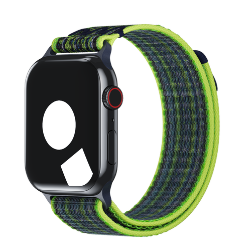 Bright Green/Blue Sport Loop Active for Apple Watch