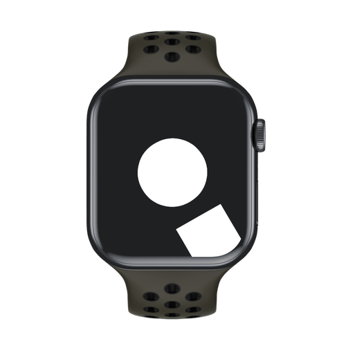 Cargo Khaki/Black Sport Band Active for Apple Watch