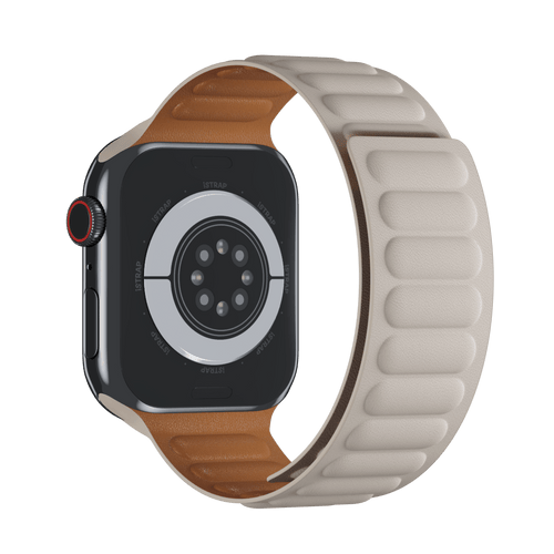 Chalk Leather Link for Apple Watch iSTRAP