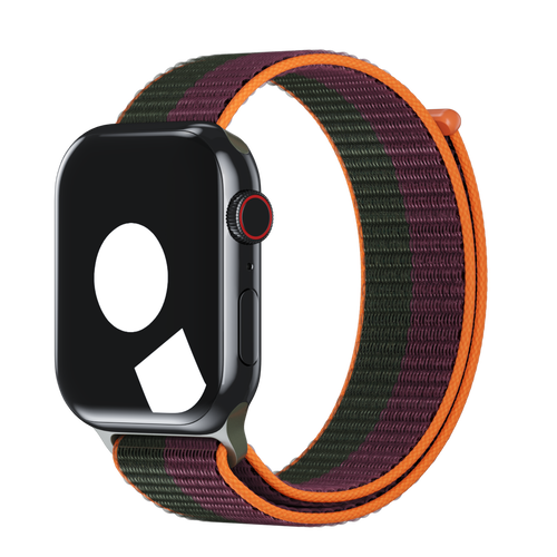 Dark Cherry/Forest Green Sport Loop for Apple Watch