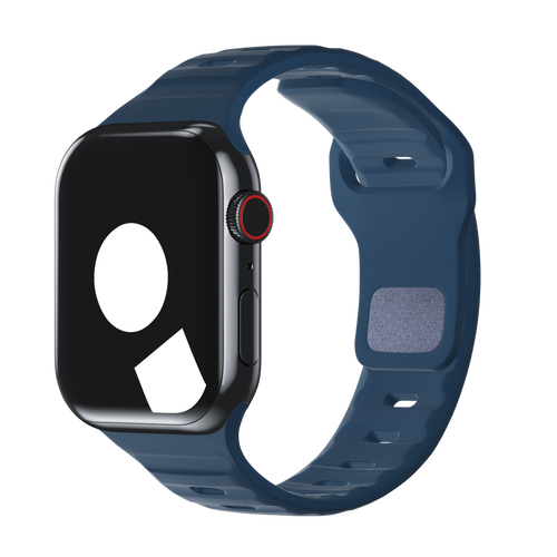 Denim Blue Sport Band Groove for Apple Watch