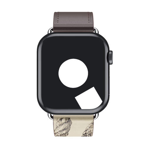 Étain/Béton Single Tour for Apple Watch