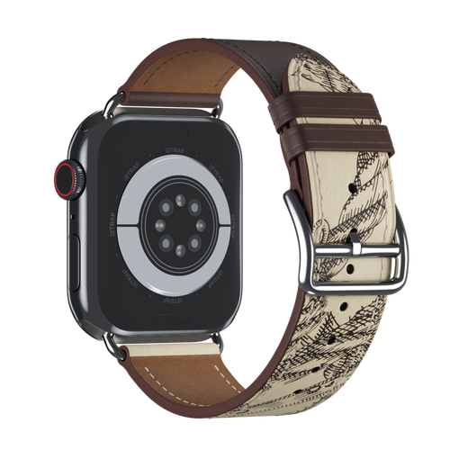 Étain/Béton Single Tour for Apple Watch