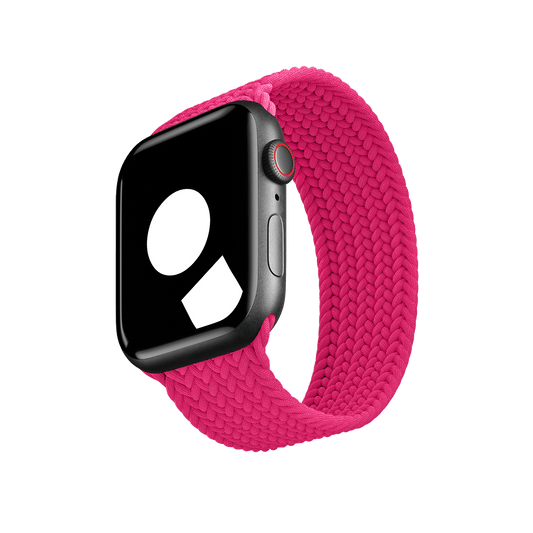 Raspberry Braided Solo Loop for Apple Watch