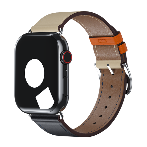 Indigo/Craie/Orange Single Tour for Apple Watch