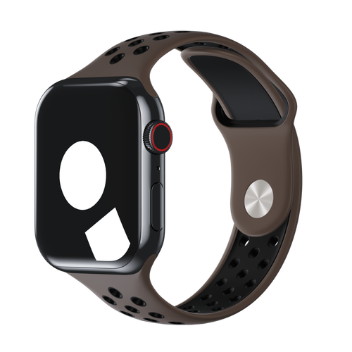 Ironstone/Black Sport Band Active for Apple Watch