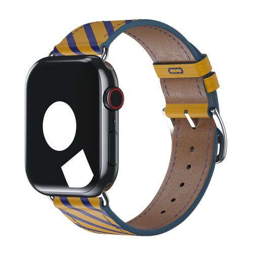 Jaune Ambre/Bleu Saphir Single Tour for Apple Watch iSTRAP