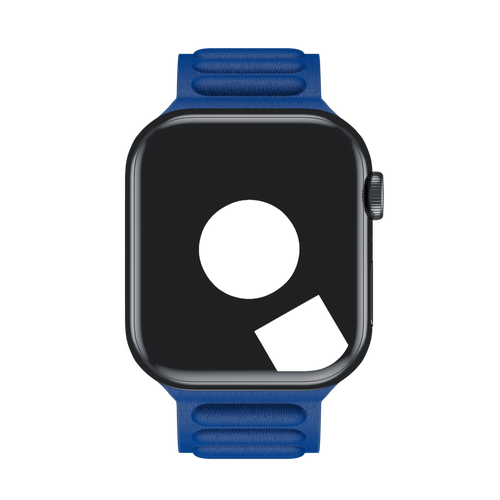 Klein Blue Leather Link for Apple Watch iSTRAP