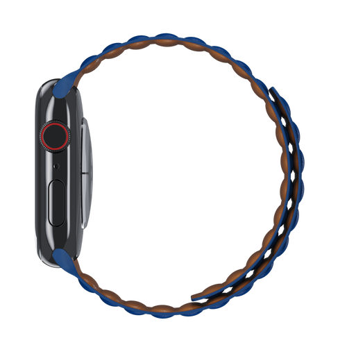 Klein Blue Leather Link for Apple Watch iSTRAP