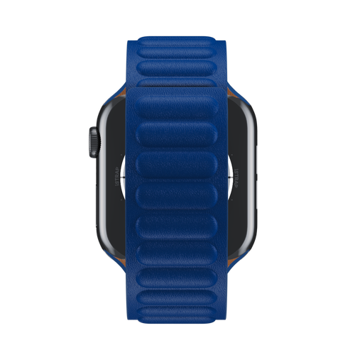 Klein Blue Leather Link for Apple Watch iSTRAP