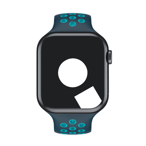 Midnight Turquoise/Aurora Green Sport Band Active for Apple Watch