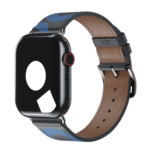 Noir/Bleu Électrique Single Tour for Apple Watch iSTRAP