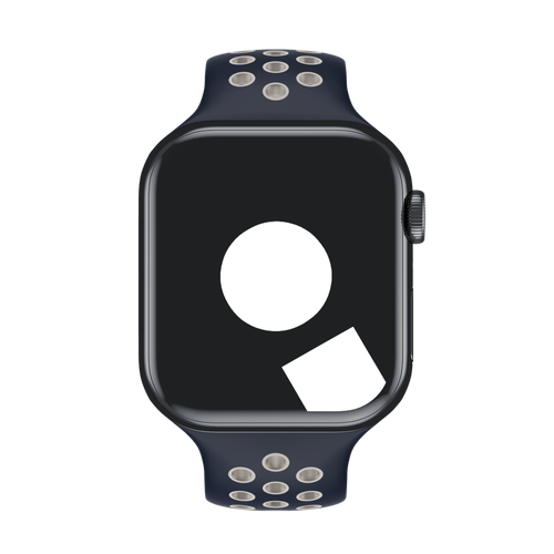 Obsidian/White Sport Band Active for Apple Watch