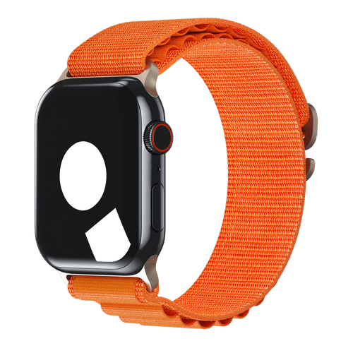 Orange Alpine Loop for Apple Watch