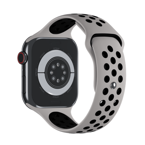 Pure Platinum/Black Sport Band Active for Apple Watch