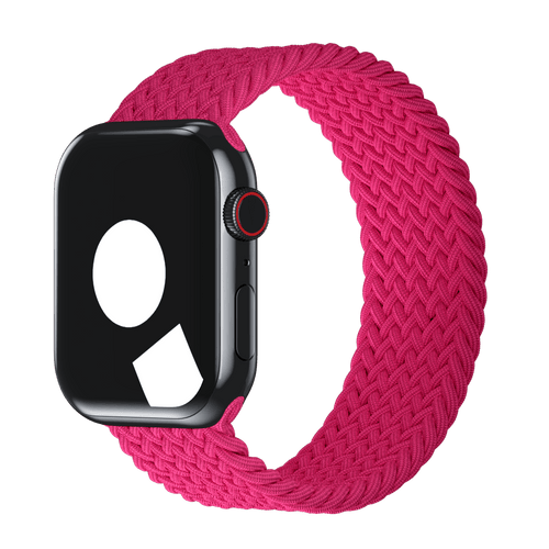 Raspberry Braided Solo Loop for Apple Watch