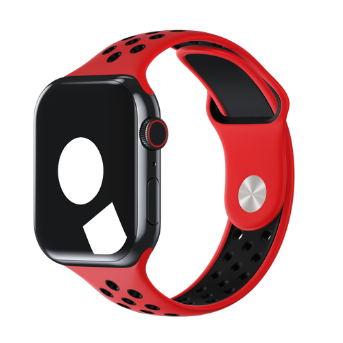 Red/Black Sport Band Active for Apple Watch