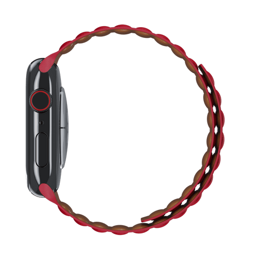 Red Leather Link for Apple Watch iSTRAP