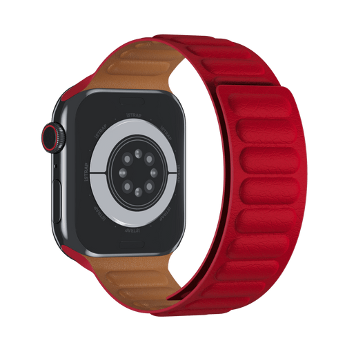 Red Leather Link for Apple Watch iSTRAP