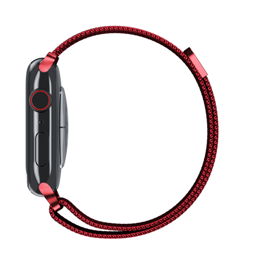 Red Milanese Loop for Apple Watch