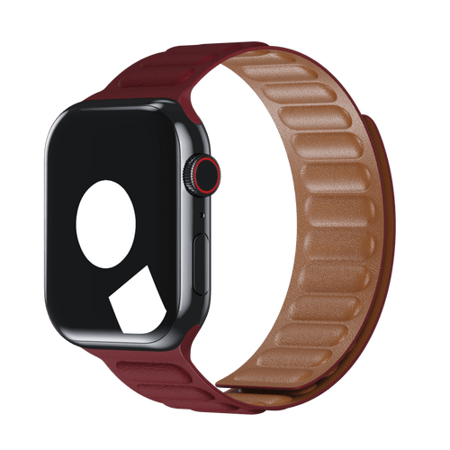 Ruby Leather Link for Apple Watch iSTRAP