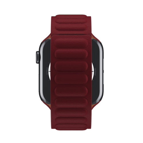 Ruby Leather Link for Apple Watch